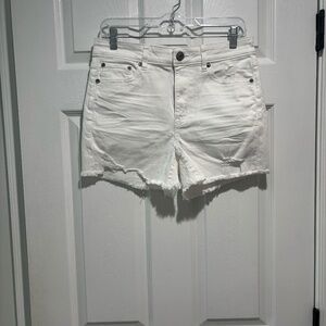 Size 8 American Eagle White Jean Shorts